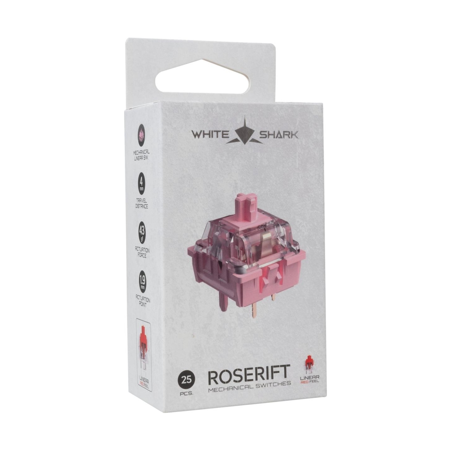 White Shark Roserift Mechanical Switches 25 pcs.