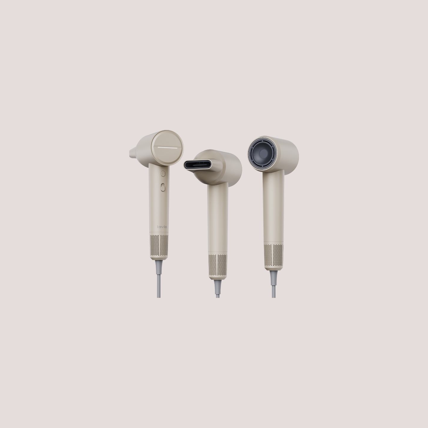 Lovio LVHD001BE Hair Dryer With Ionization AirFlow