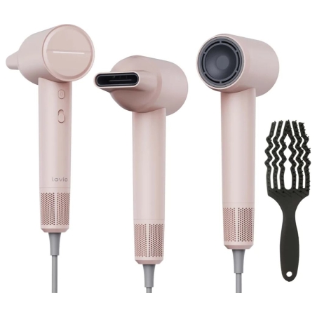 Lovio LVHD001PK Hair Dryer With Ionization AirFlow