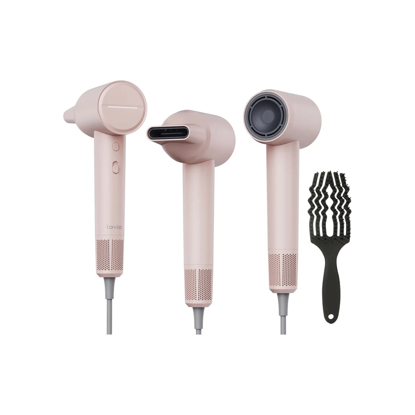 Lovio LVHD001PK Hair Dryer With Ionization AirFlow