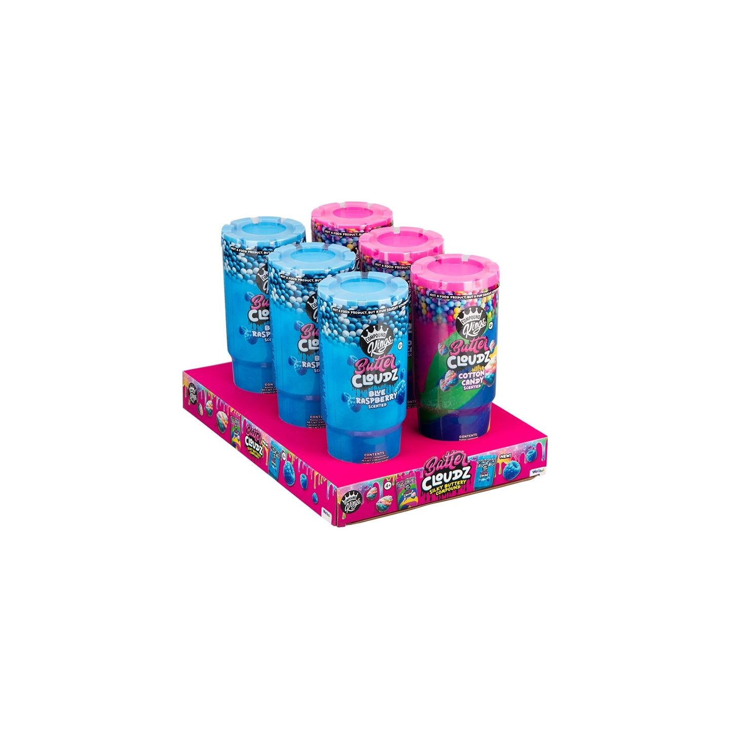 Wecool Butter Cloudz Tumbler Assortiment Mixed CDU 6