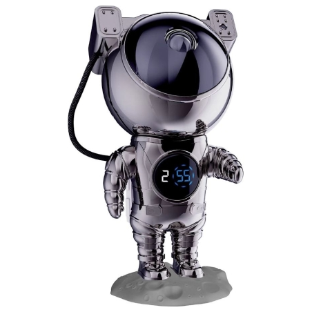 Hawk HW-STAR02 Astronaut Star Projector with Clock Ghrome Edition