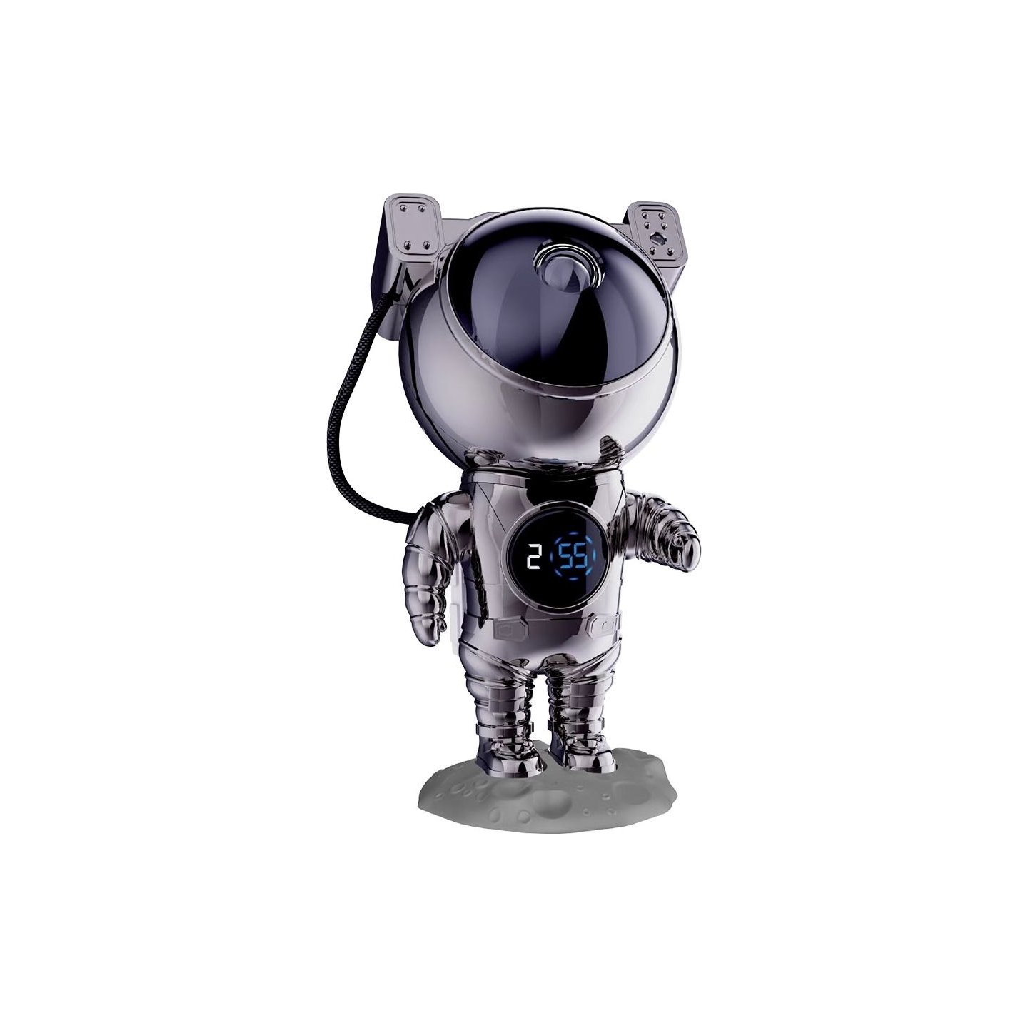 Hawk HW-STAR02 Astronaut Star Projector with Clock Ghrome Edition