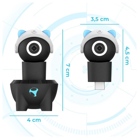 Subsonic Playcam 1080 2in1 HD Mini Camera For Nintendo Switch 2 Light Blue