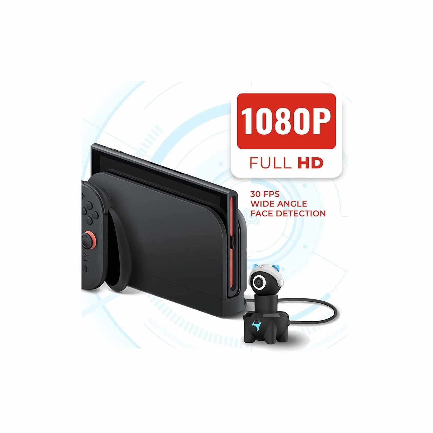 Subsonic Playcam 1080 2in1 HD Mini Camera For Nintendo Switch 2 Light Blue