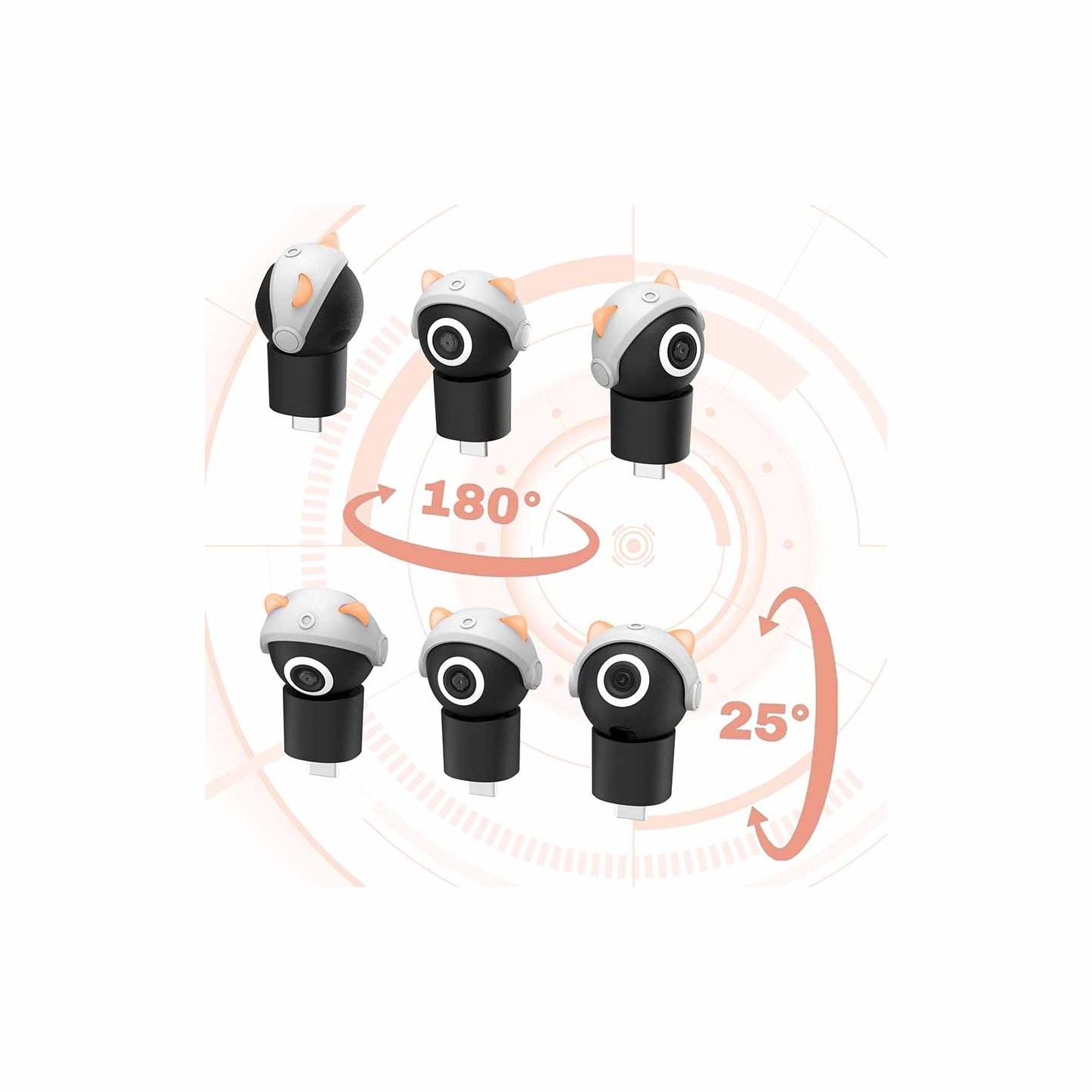 Subsonic Playcam 1080 2in1 HD Mini Camera For Nintendo Switch 2 Red