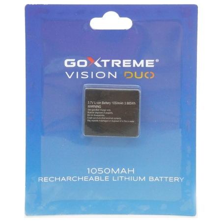Goxtreme 1050mAh 3.7 V Akku for GoXtreme Vision DUO 01477