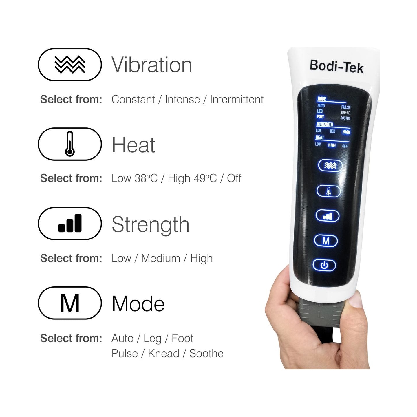 Bodi-Tek BT-MAFL-EU Comfort360  Air Compression Full Leg Massager Boot
