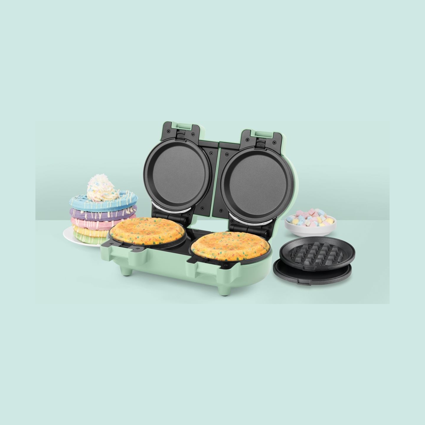 Giles & Posner EK5922GSGRVDE Double Waffle Maker