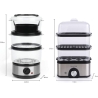 Salter EK5885VDE Compact 3-Tier Steamer