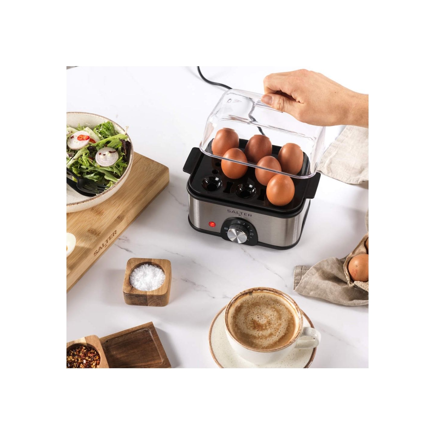 Salter EK5885VDE Compact 3-Tier Steamer
