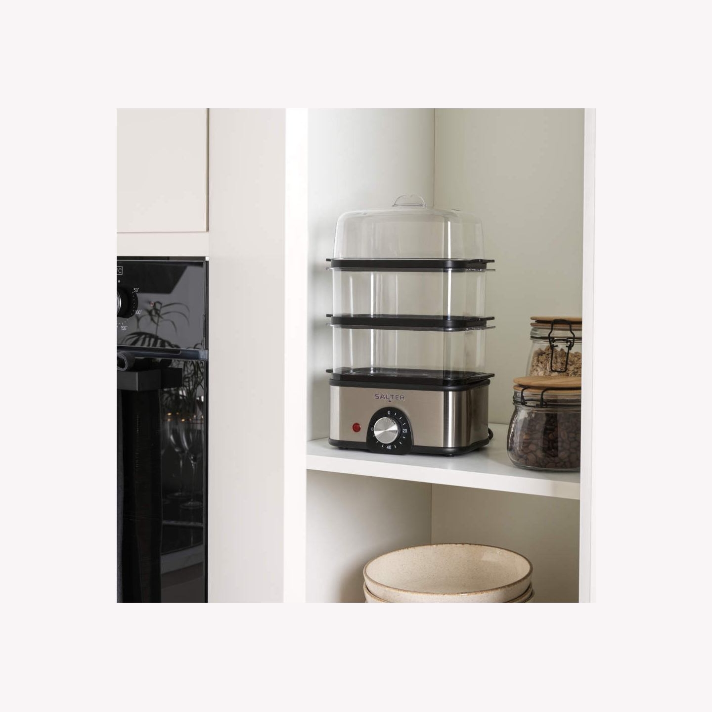 Salter EK5885VDE Compact 3-Tier Steamer