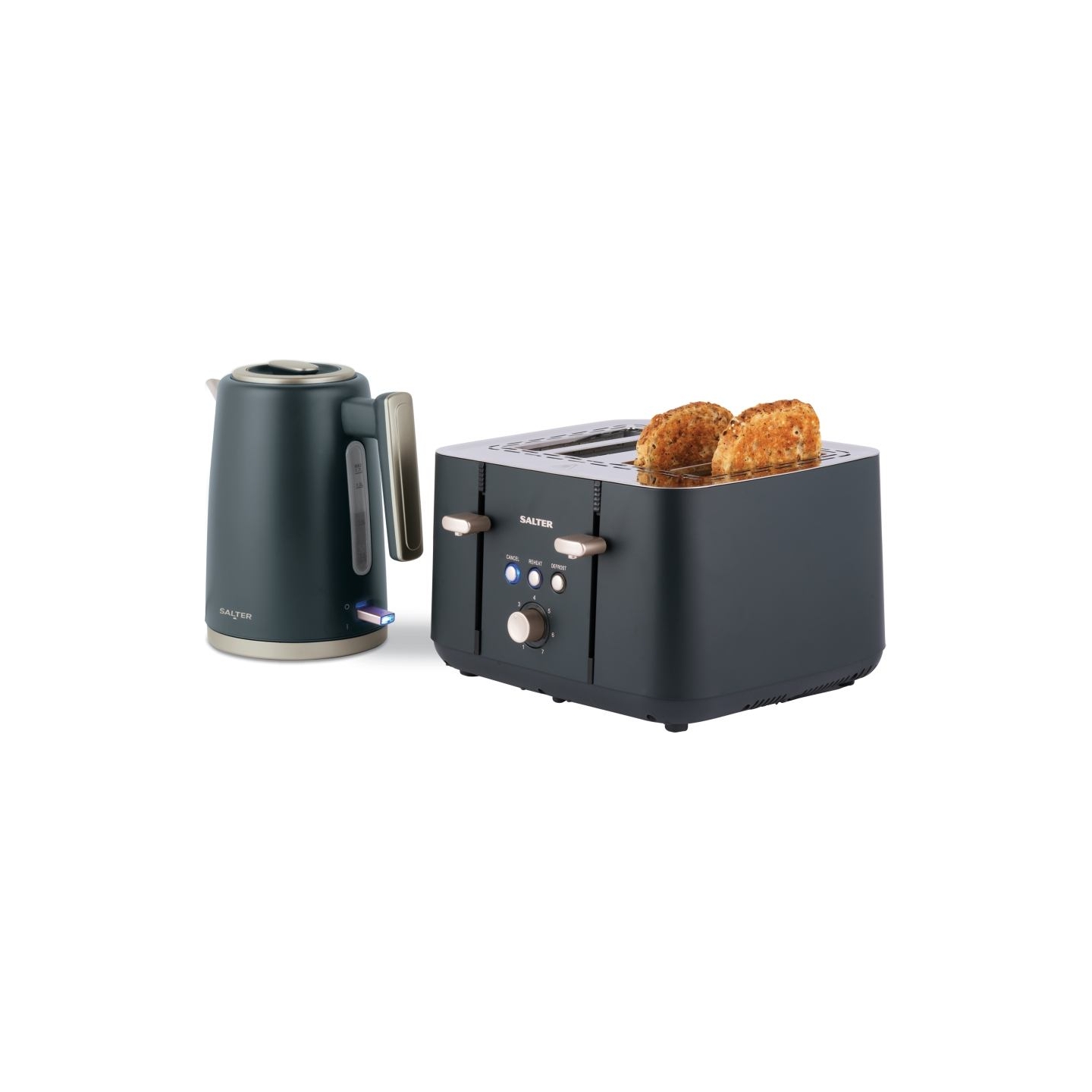 Salter EK5565BGRYFVDE Marino 4-Slice Toaster