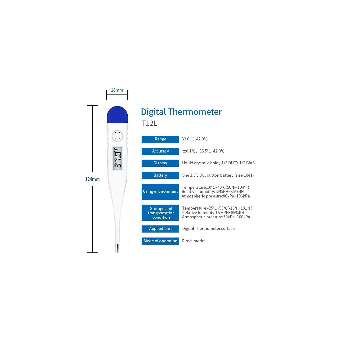 Genial T12L Digital Thermometer