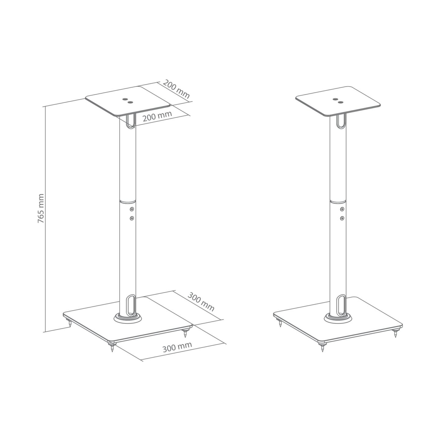 Sbox SB-76L Speaker Floor Mount