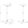 Sbox SB-76L Speaker Floor Mount