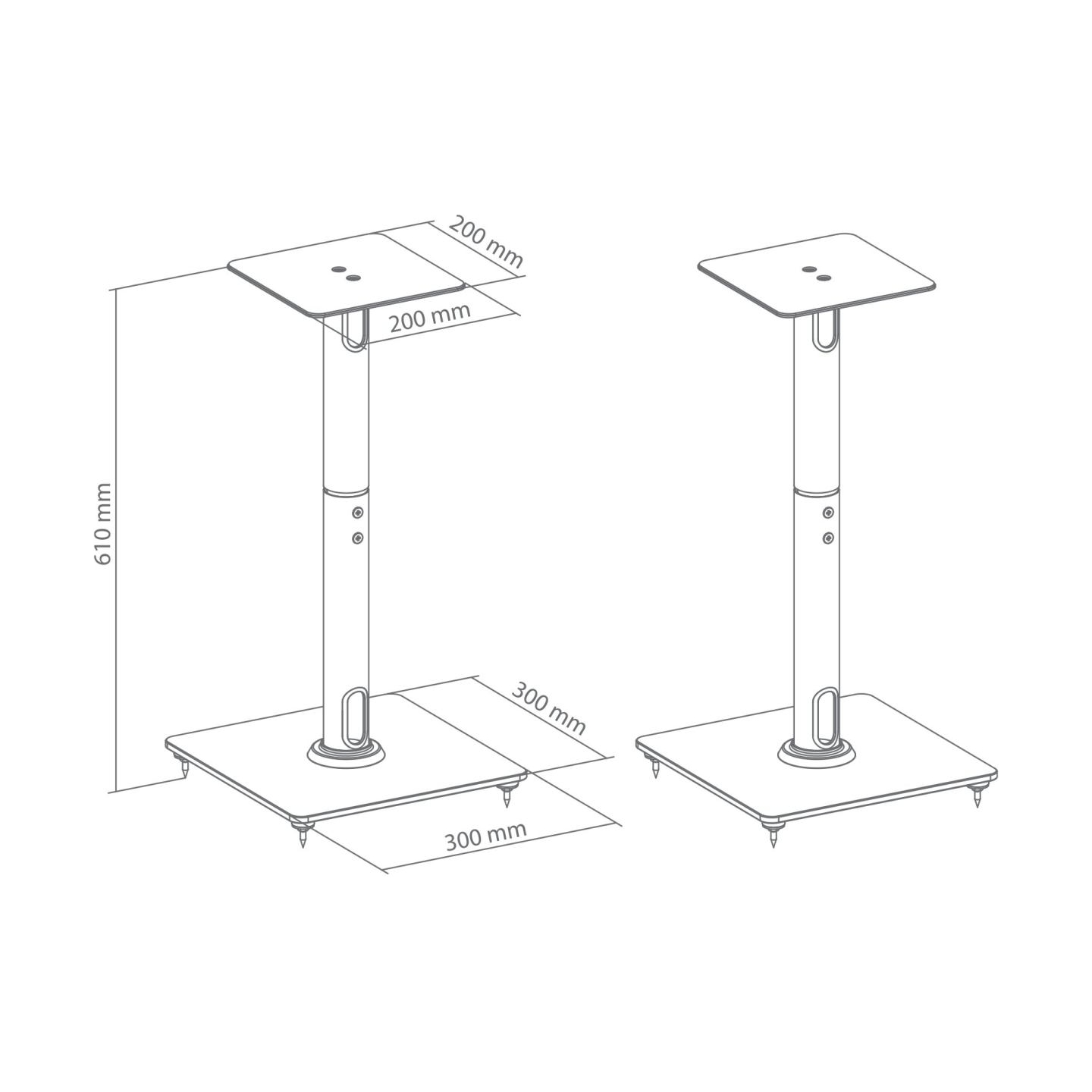 Sbox SB-76M Speaker Floor Mount