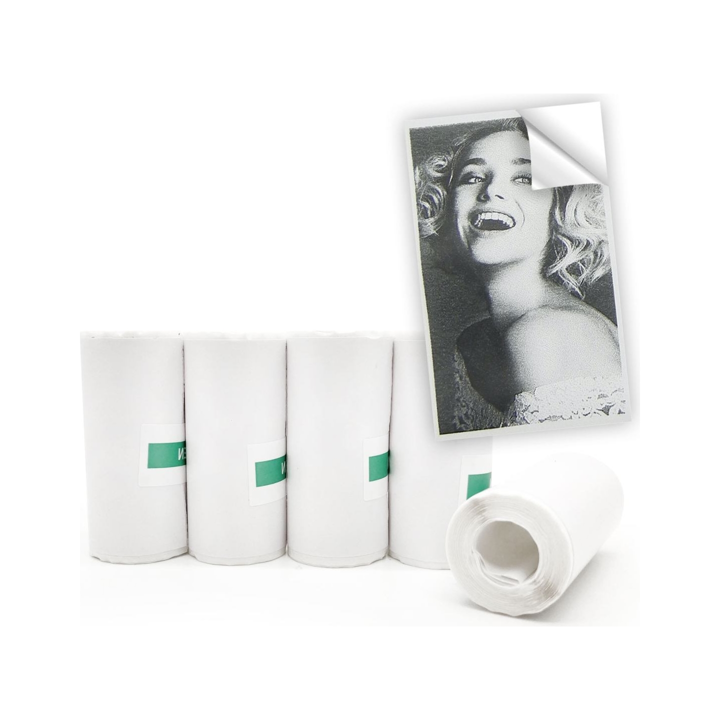 Easypix Thermal  Sticker Rolls white for InstantFUN 5pcs 55601