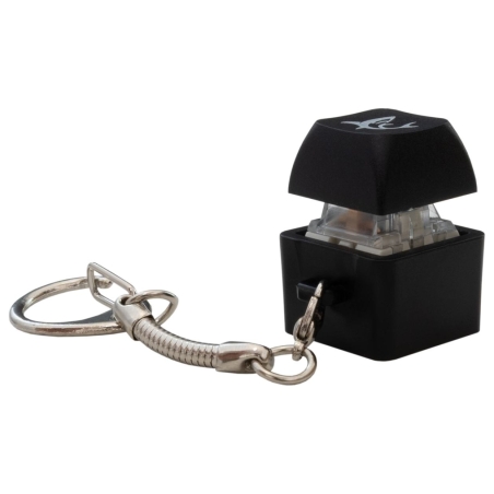 White Shark KEYCHAIN Promo Black Mechanical Switches