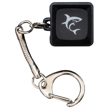 White Shark KEYCHAIN Promo Black Mechanical Switches