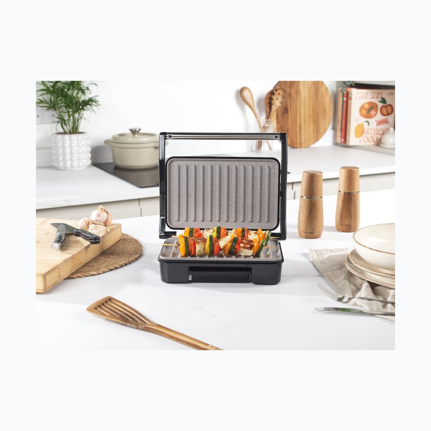 Salter EK2009FVDE Marblestone Health Grill & Panini Maker
