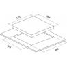 MPM -60-GMH-19 Gas Hob glass