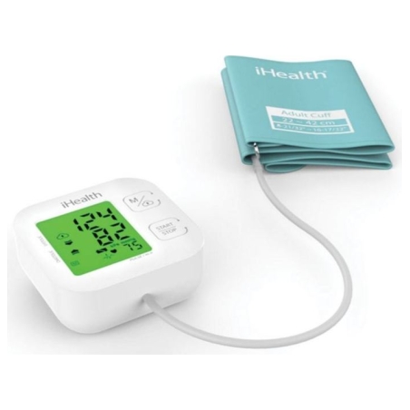 Ihealth | Track | KN-550BT | White/Blue | Calculation of blood pressure (systolic and diastolic), Calculation of heart rate | 4 