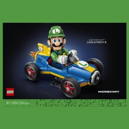 Lego Super Mario 72050 Mario Kart - Luigi i Mach 8 Blocks