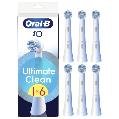 Oral-B | Replaceable toothbrush heads | iO UltimateClean | Heads | For adults | Number of brush heads included 6 | White