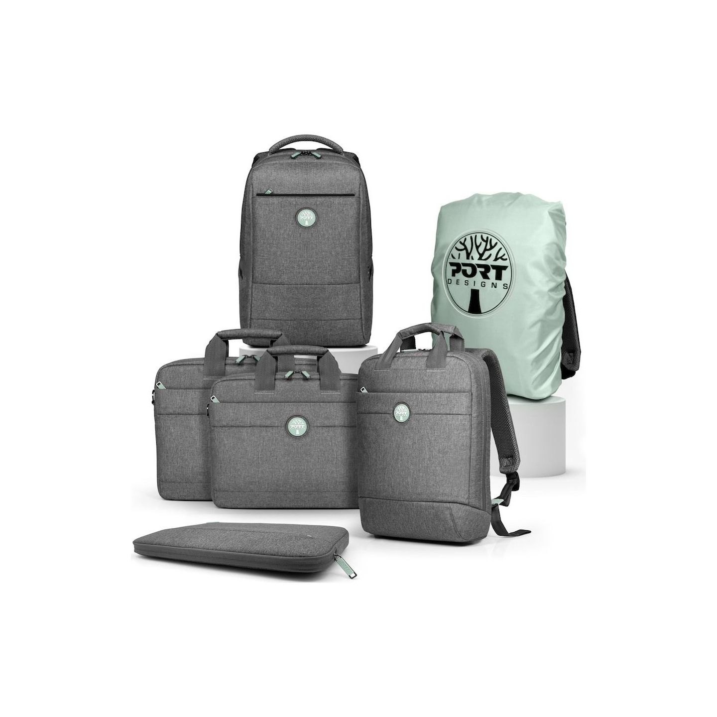 Port Designs | Laptop Backpack | YOSEMITE Eco | Backpack | Shoulder strap | Grey