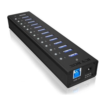 Icybox IB-AC6113 active HUB/Aluminium