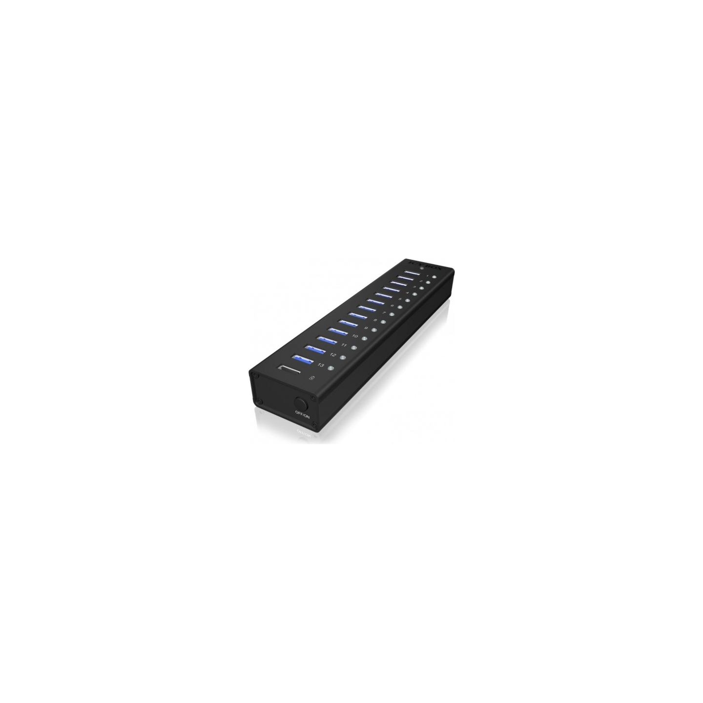 Icybox IB-AC6113 active HUB/Aluminium