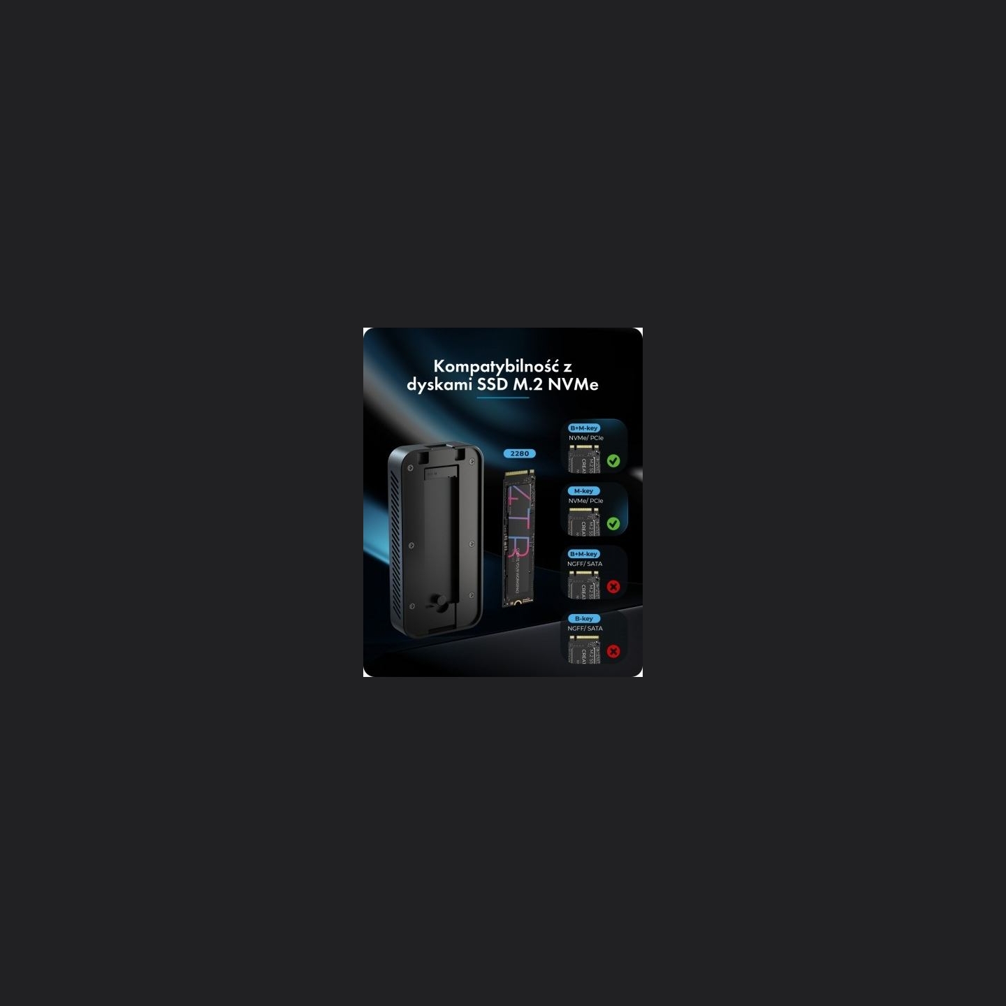 Icybox IB-1980M-80G Thunderbolt 5 M.2 NVMe