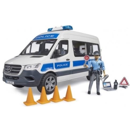 Bruder Mercedes-Benz Police Sprinter set with a figure and a light/sound module