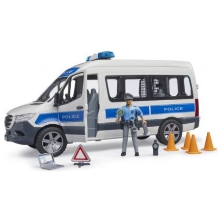 Bruder Mercedes-Benz Police Sprinter set with a figure and a light/sound module