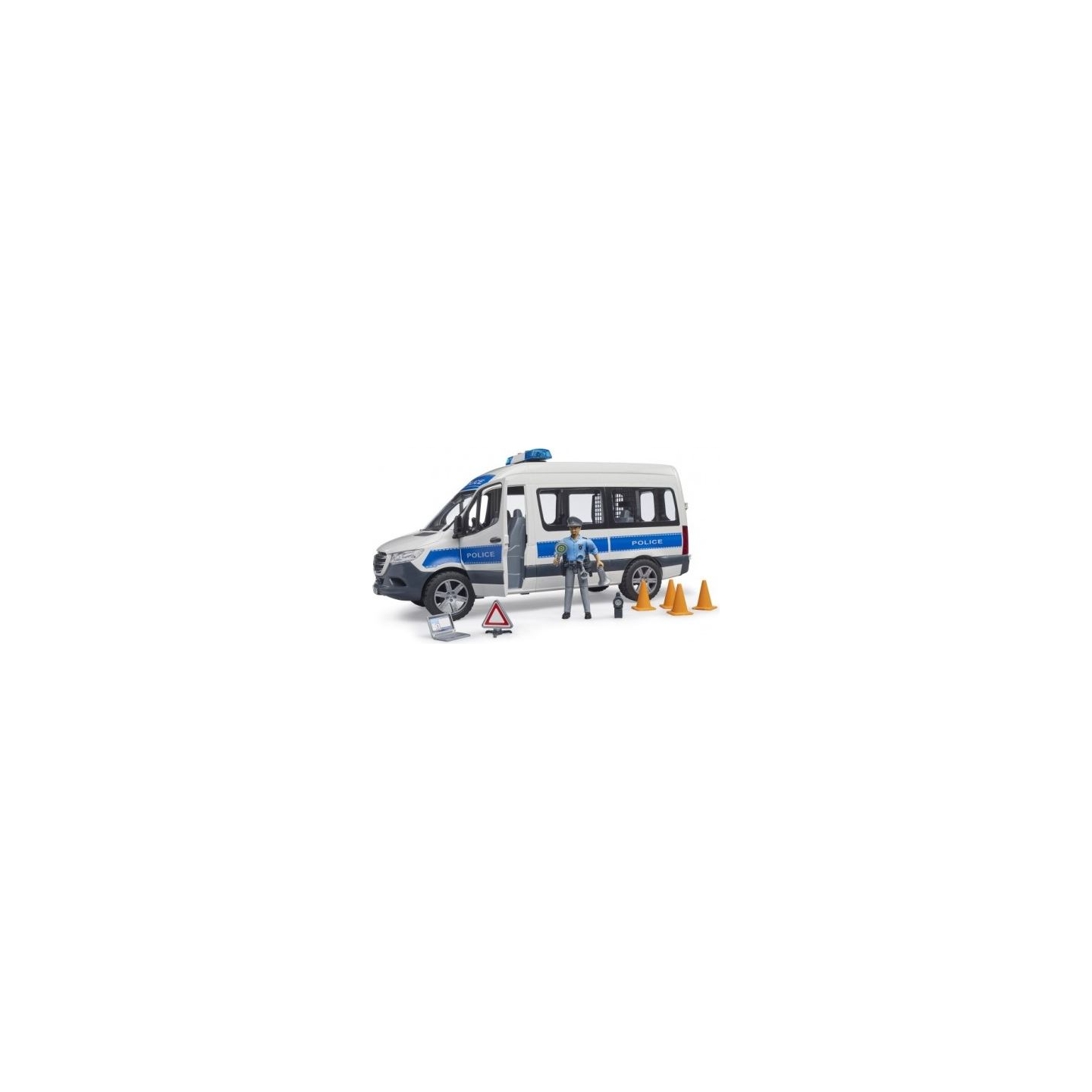 Bruder Mercedes-Benz Police Sprinter set with a figure and a light/sound module