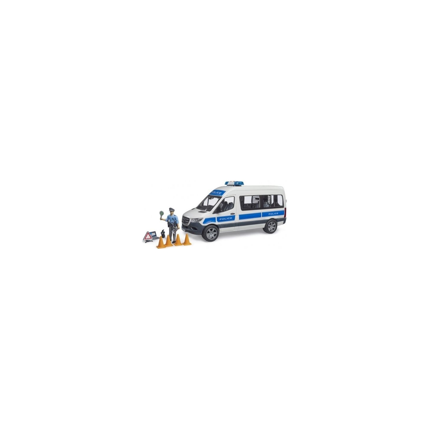 Bruder Mercedes-Benz Police Sprinter set with a figure and a light/sound module