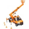 Bruder A Mercedes Benz Sprinter vehicle with a basket lift