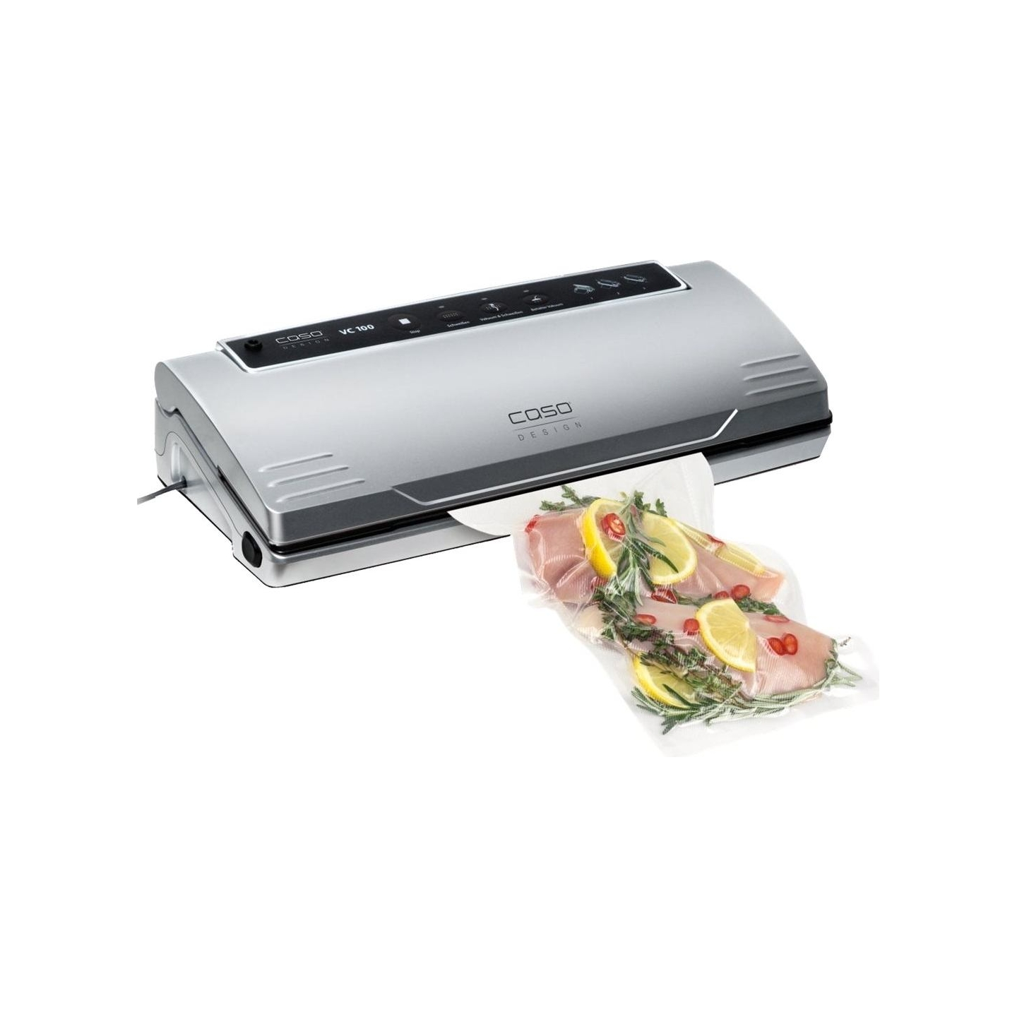 Caso | Bar Vacuum sealer | VC 100 | Power 120 W | Temperature control | Silver