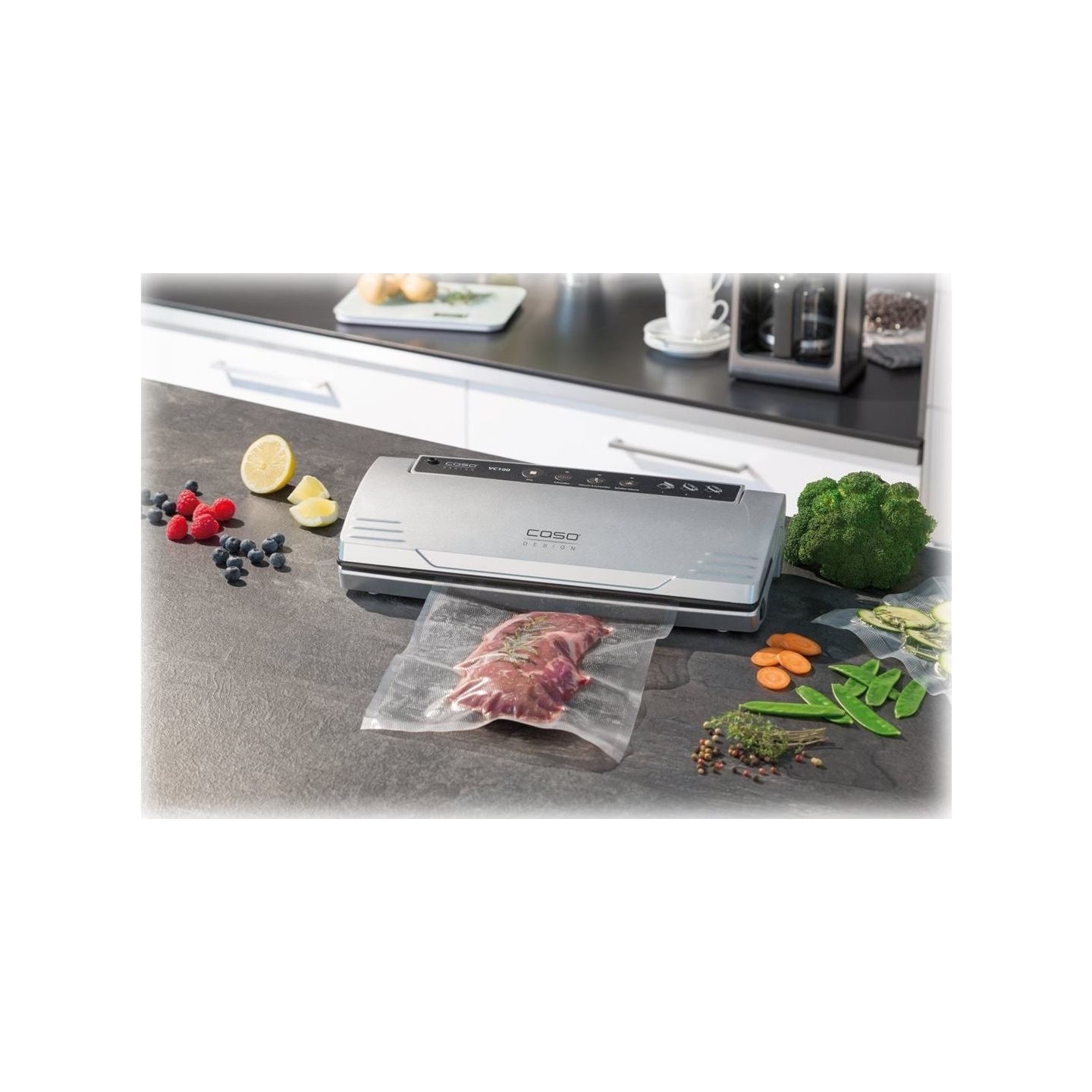 Caso | Bar Vacuum sealer | VC 100 | Power 120 W | Temperature control | Silver