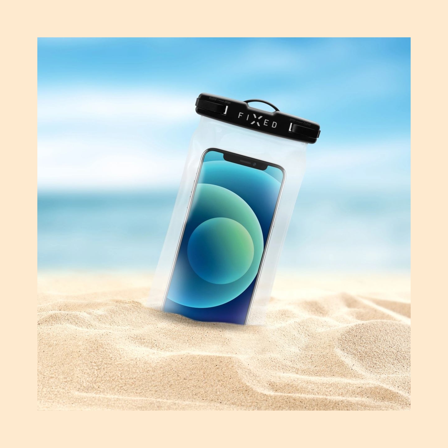 Fixed Float | Phone Case | Black | Waterproof universal mobile phone case