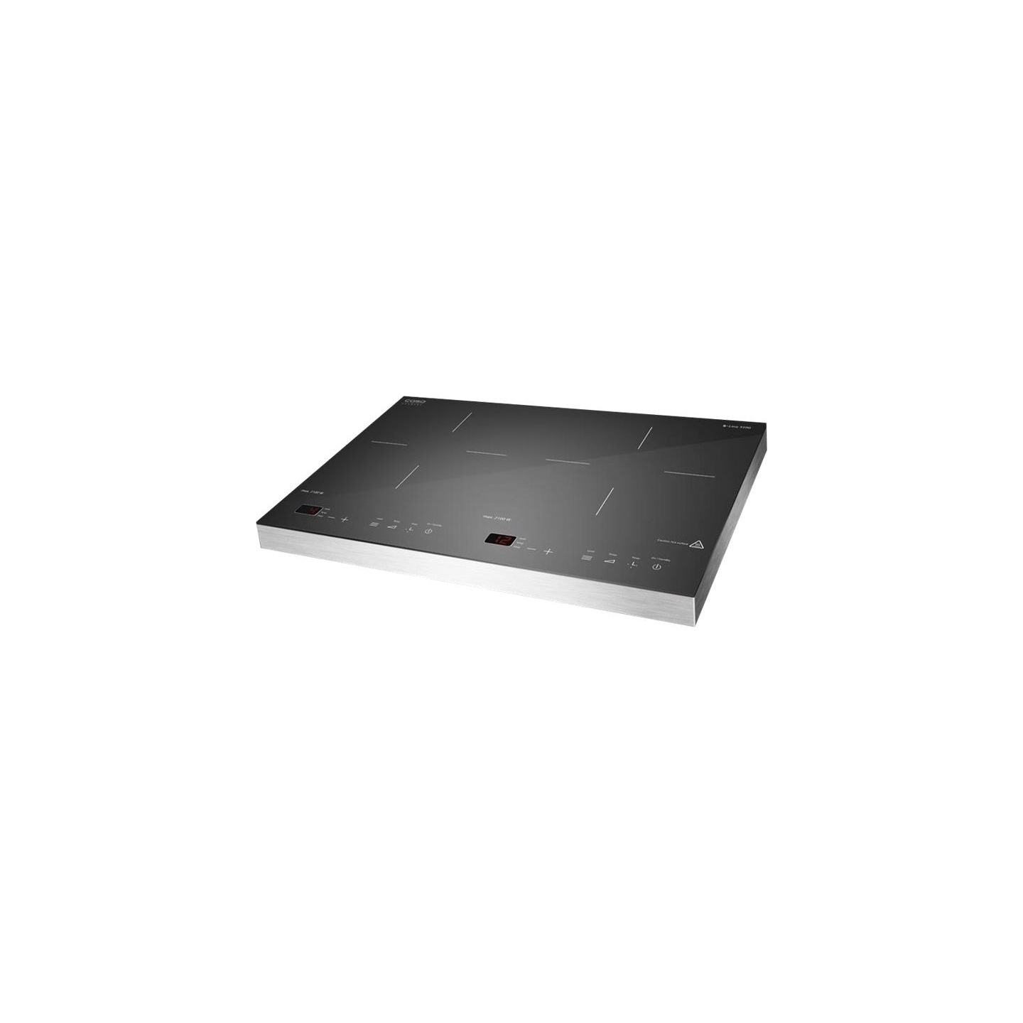 Caso | Free standing table hob | S-Line 3500 | Number of burners/cooking zones 2 | Sensor-Touch | Induction | Black