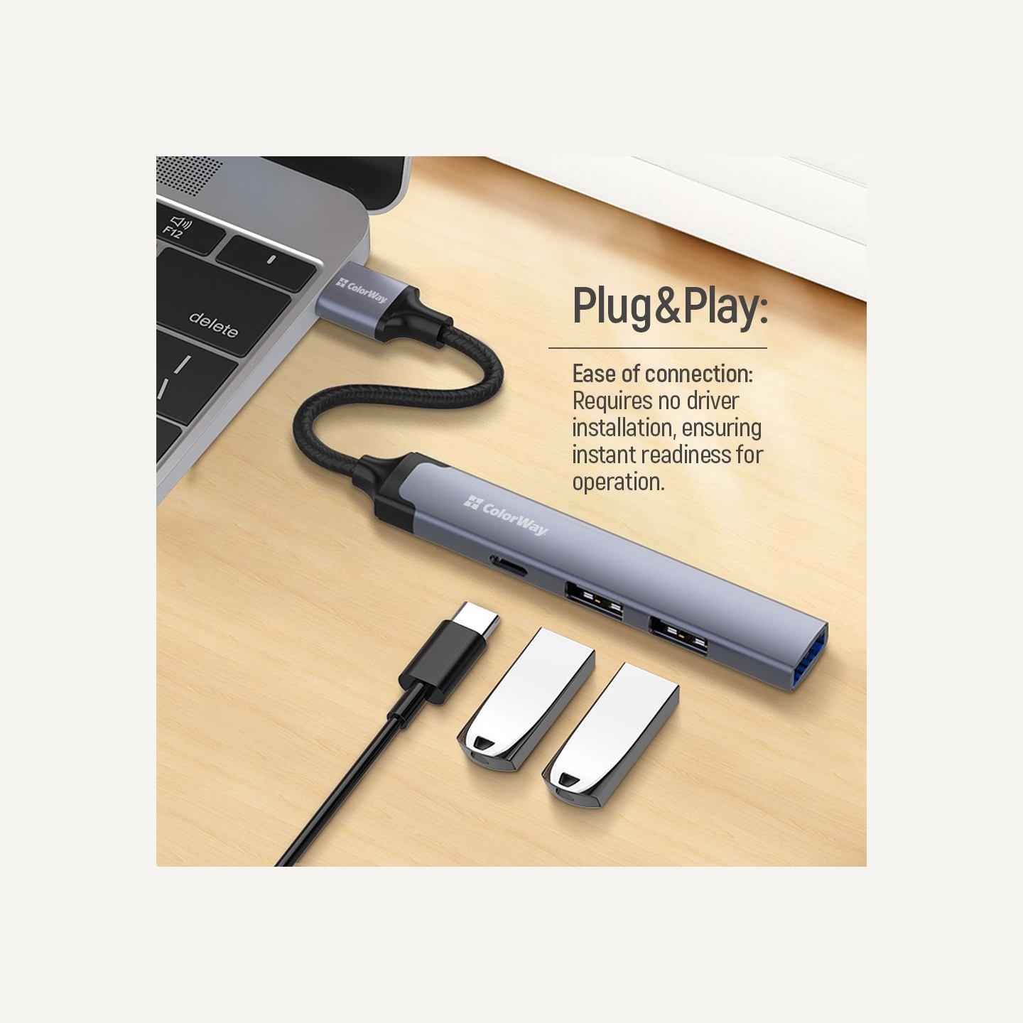 Colorway 4-in-1 Docking Station | CW-HUB05