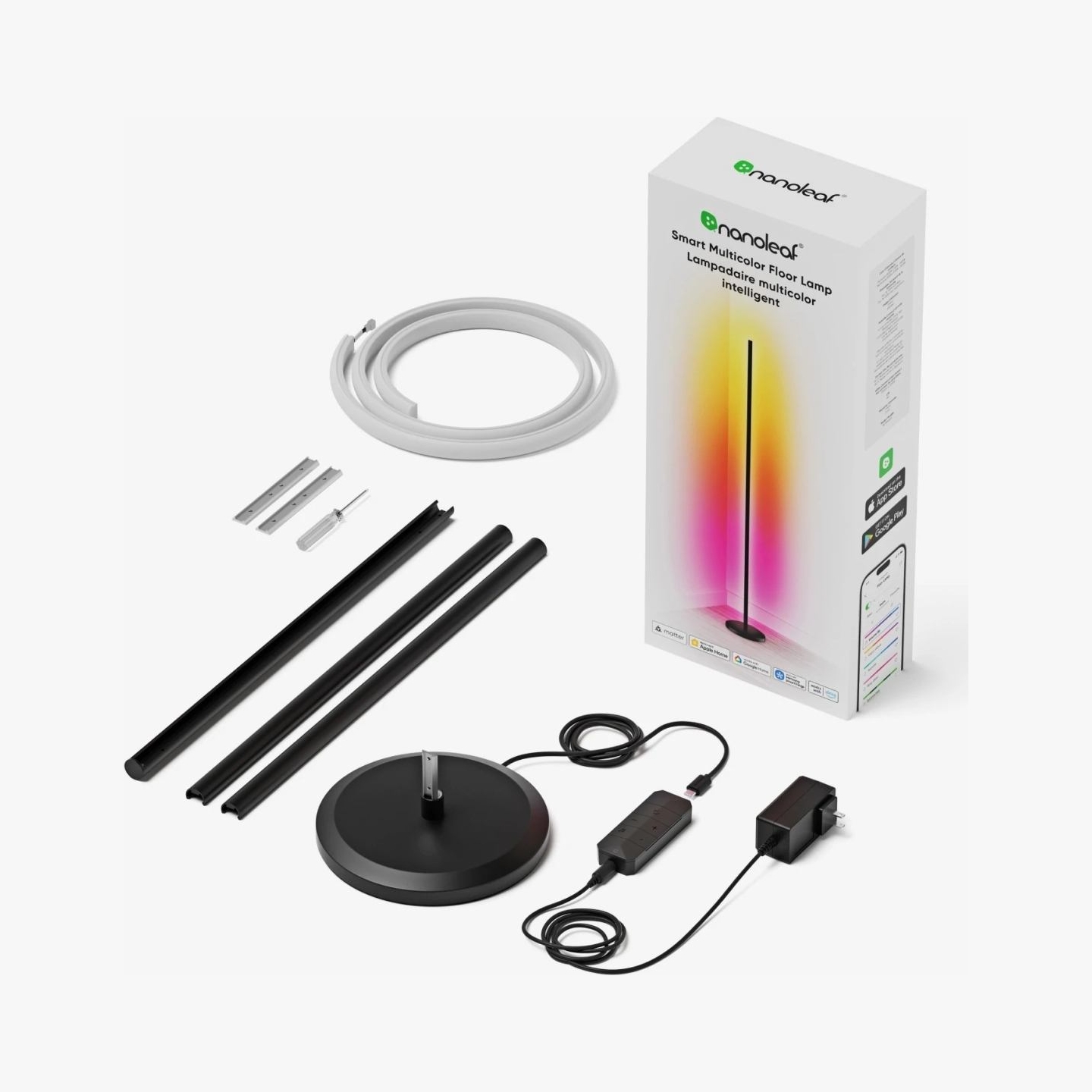 Nanoleaf Floor Lamp Smart Matter WiFi | 22 W | RGBW