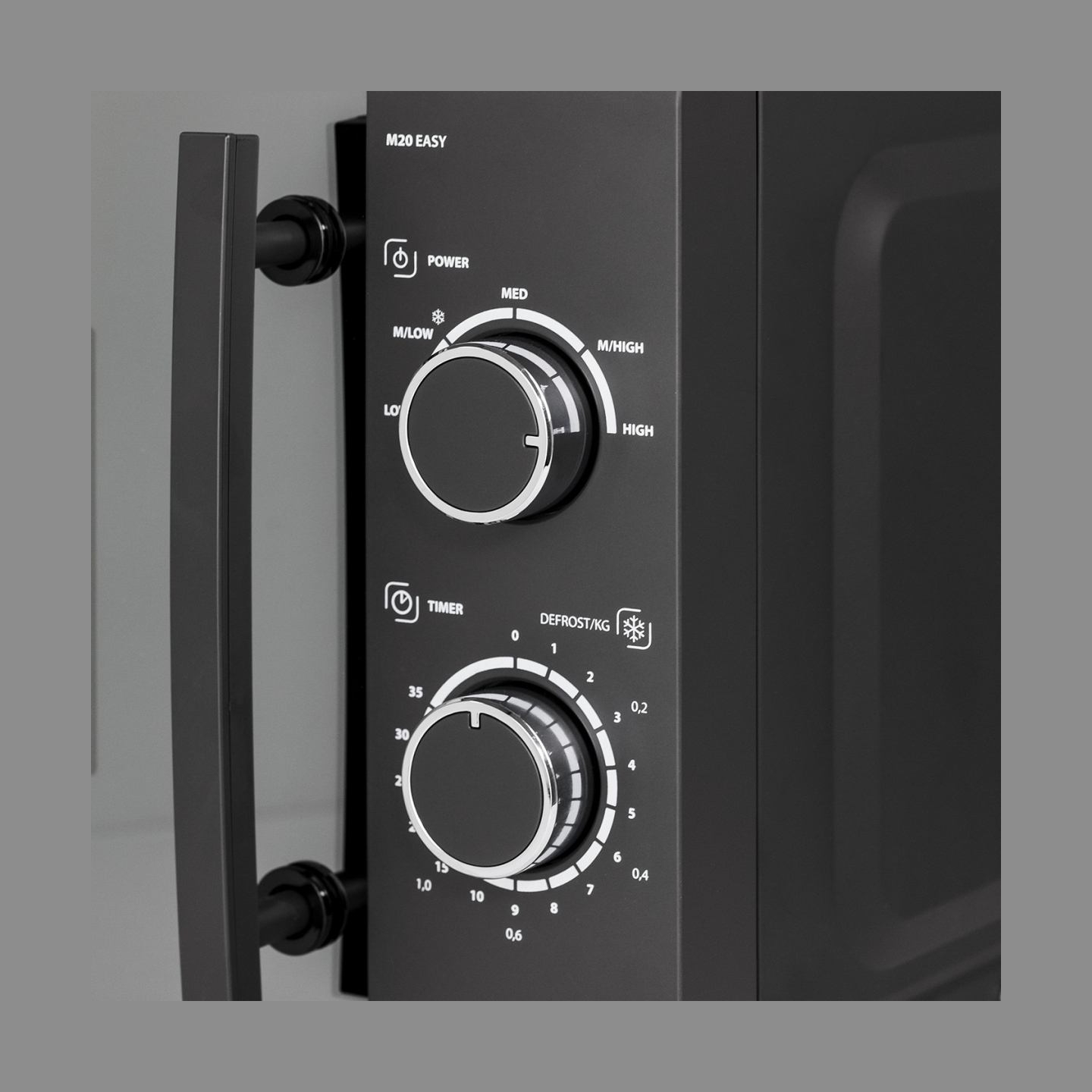 Caso | Microwave oven | M20 EASY | Free standing | 20 L | 700 W | Silver
