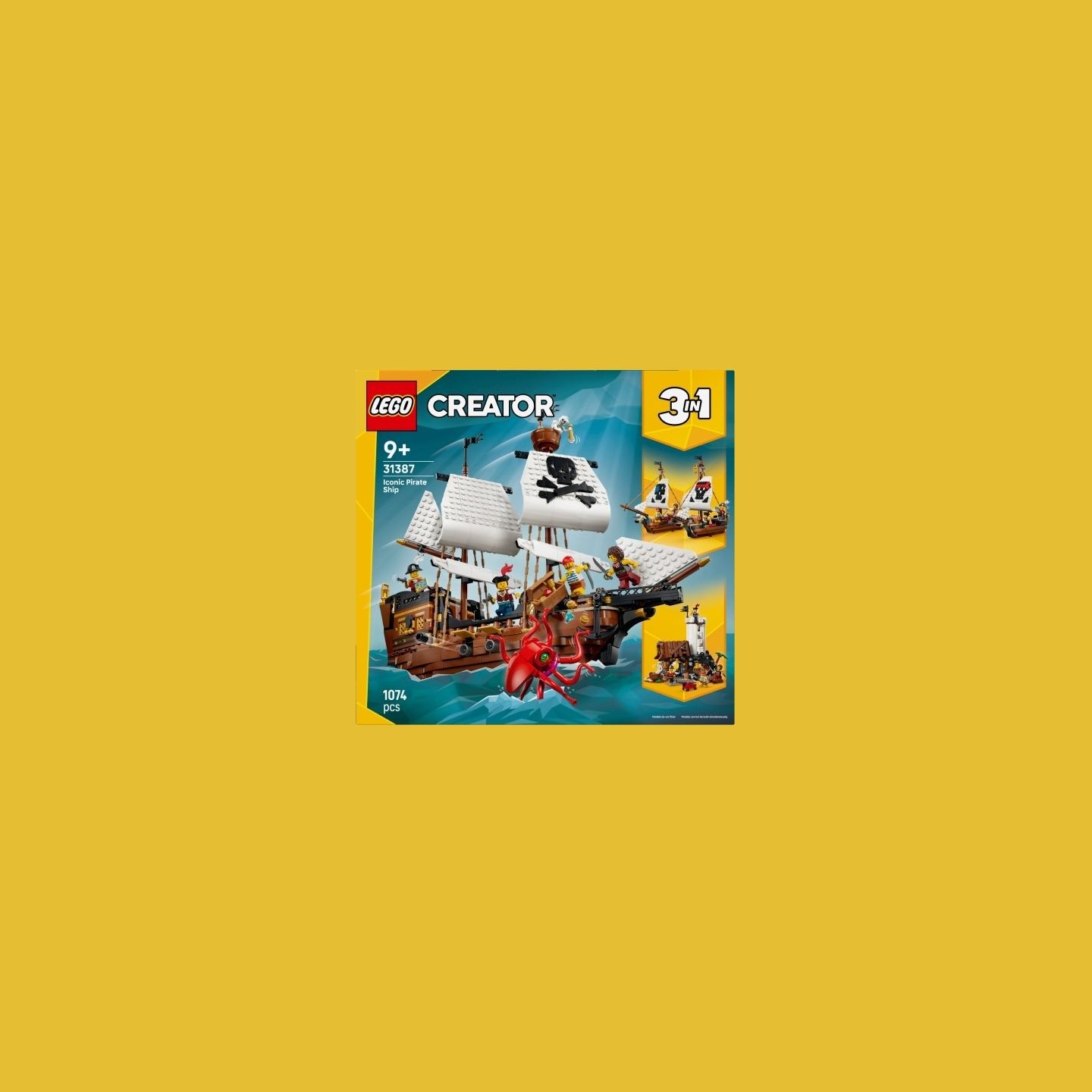 Lego Blocks 31387 Iconic Pirate Ship