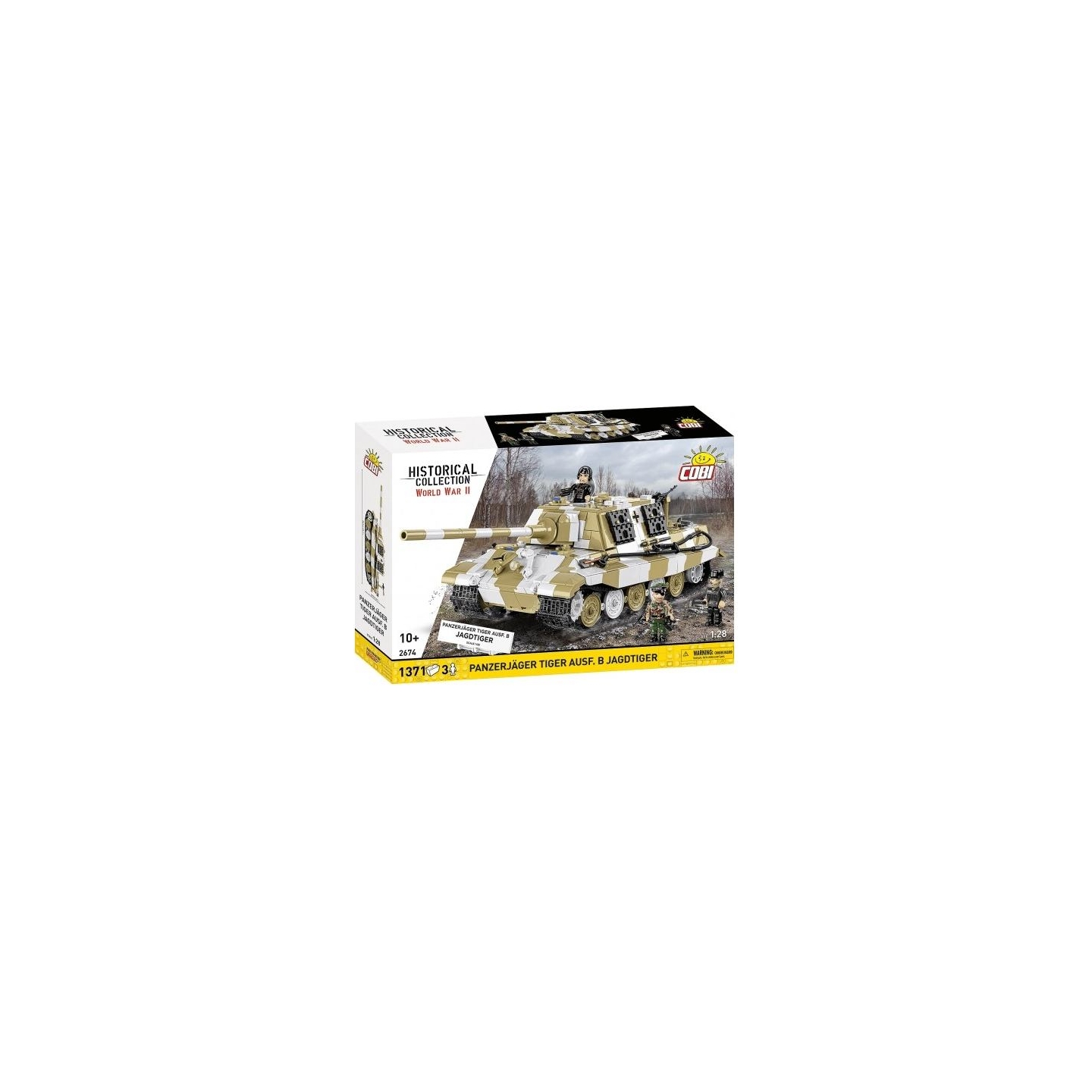 Cobi Klocki Panzerjager Tiger ausf.B 1371 blocks