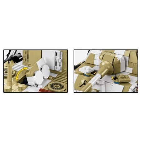 Cobi Klocki Panzerjager Tiger ausf.B 1371 blocks