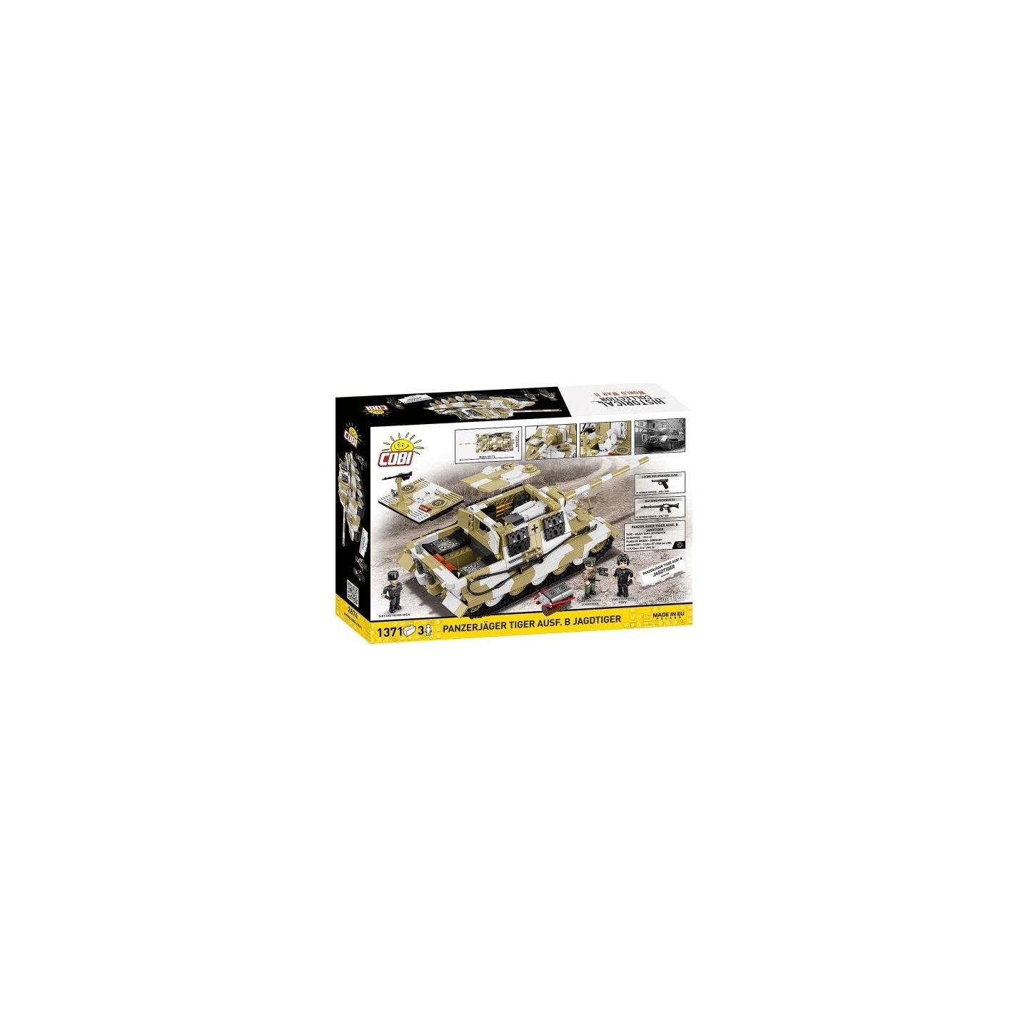 Cobi Klocki Panzerjager Tiger ausf.B 1371 blocks