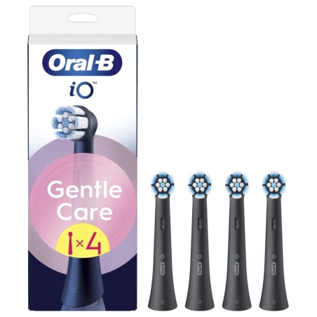 Oral-B | Replaceable toothbrush heads | iO GentleCare | Heads | For adults | Number of brush heads included 4 | Black